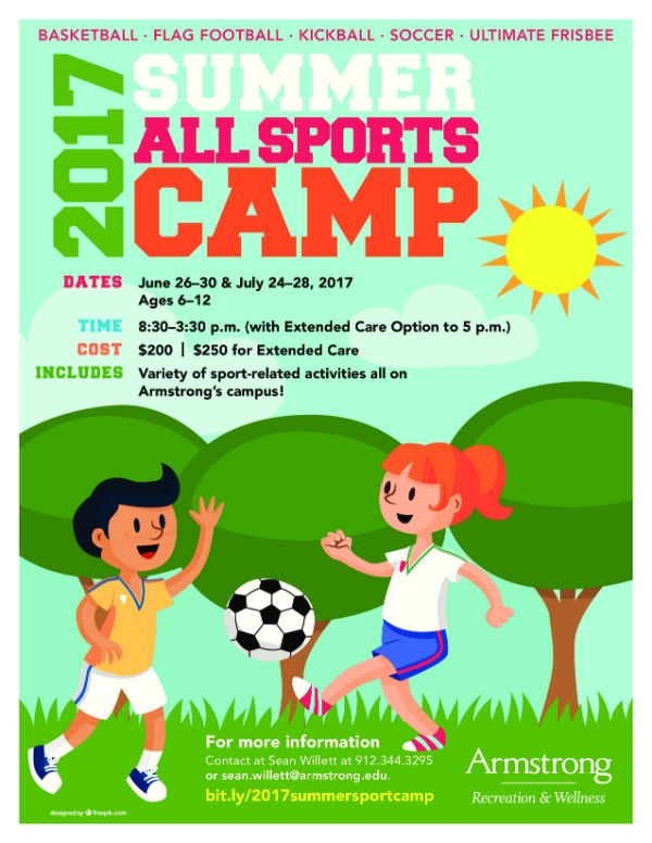 Savannah Summer Camps All Sports Camp Armstrong Savannah 2017 