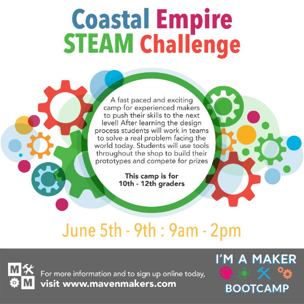 STEAM summer camp Maven Makers Savannah 2017 