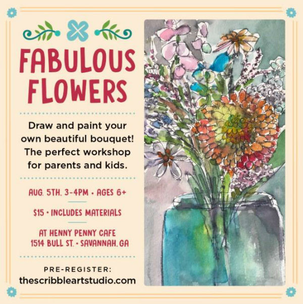 Flower parent & child workshop @ Henny Penny Cafe Savannah 