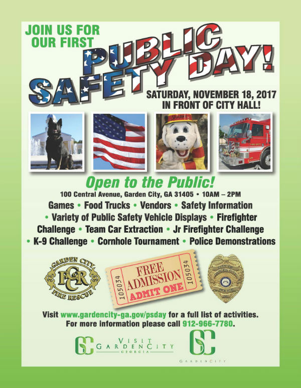 Free Public Safety Day Garden City 2017 