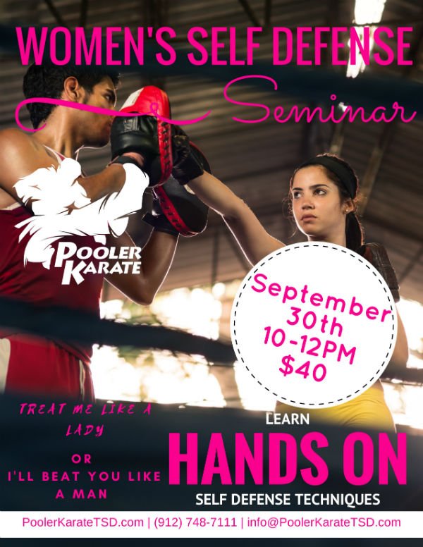self-defense Savannah Pooler Karate 