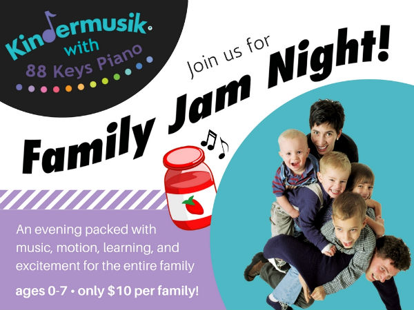 Family Jam Night Kindermusik Savannah $10 per family