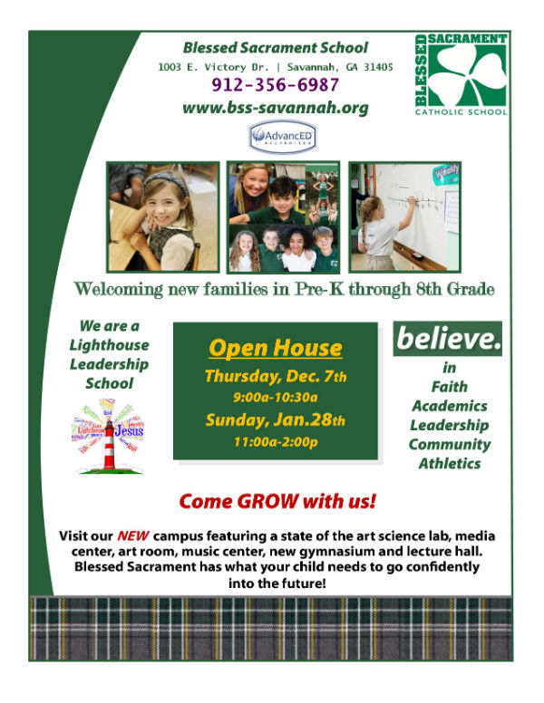 Savannah schools Blessed Sacrament open house