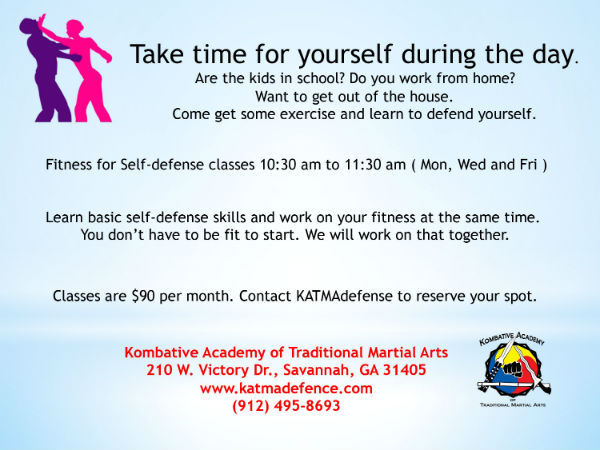 Self-defense fitness classes Savannah KATMA 