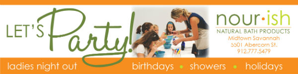 Nourish Savannah children's birthday party venues Ladies Night Out showers