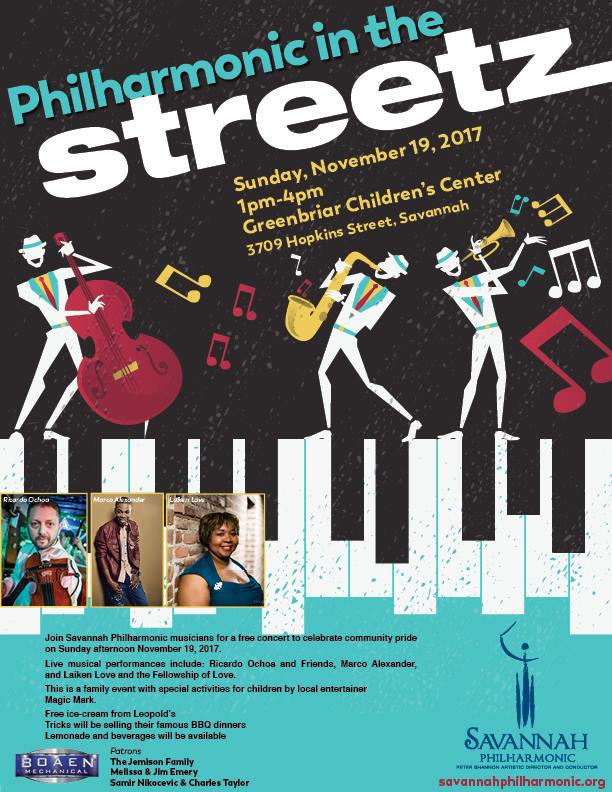 Free Philharmonic in the Streets Savannah 