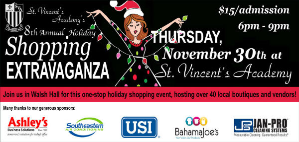 Holiday shopping St. Vimcent's Savannah 2017