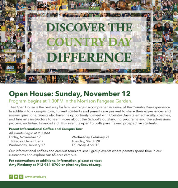 Savannah Country Day School Open House Fall 2017 