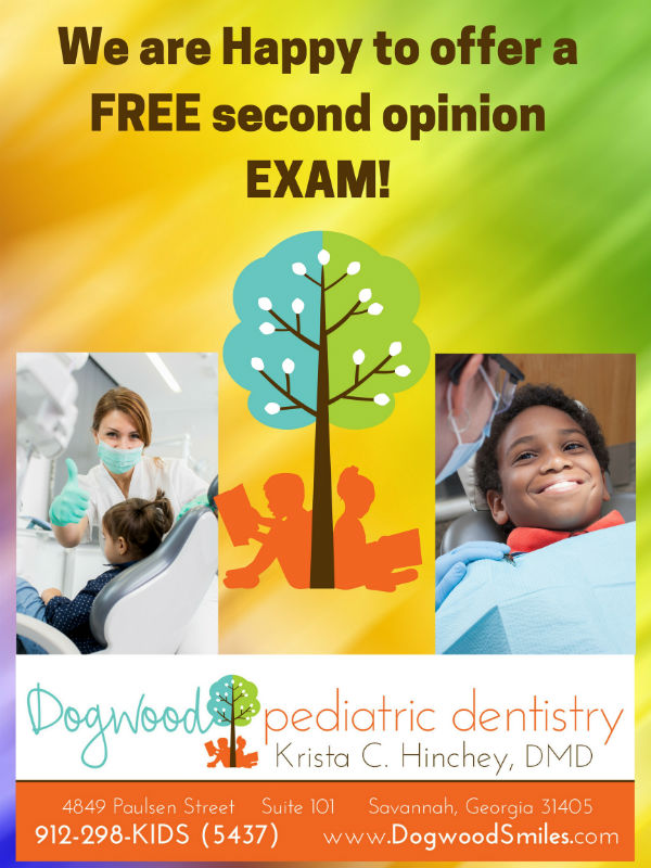 free dentist second exam Savannah Dogwood Pediatric Dentistry dentists 