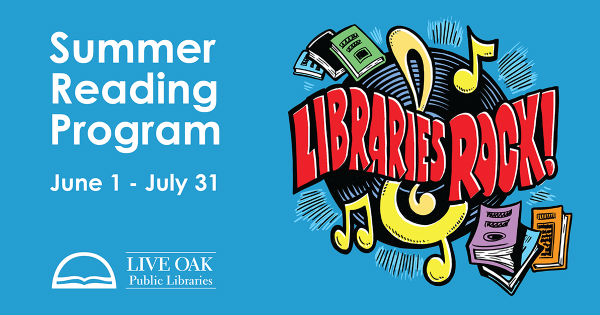 free summer reading events programs kids Live Oak Public Libraries Savannah 