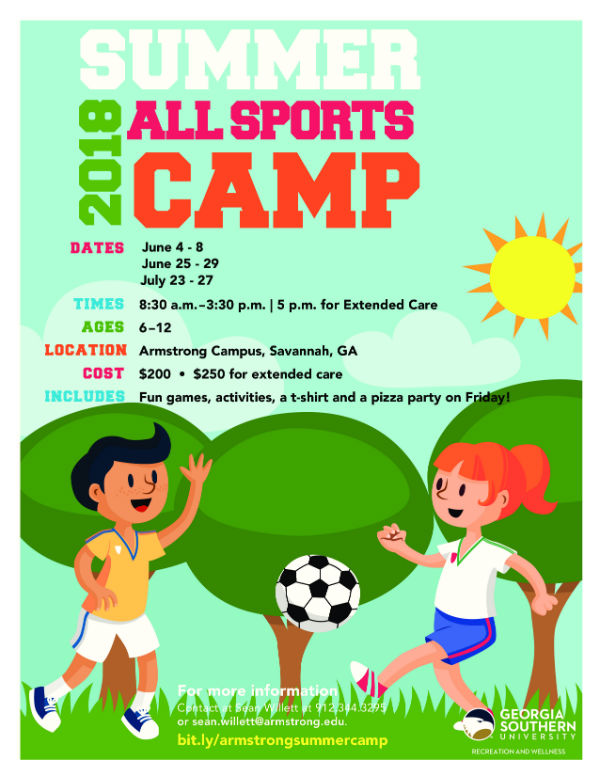 All Sports Camps Savannah Armstrong Soccer Basketball 