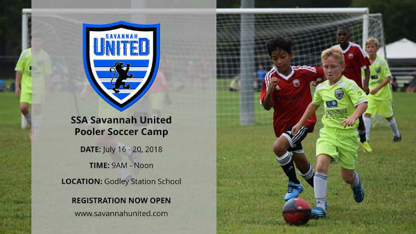 Savannah United Pooler Soccer Summer Camp 2018 