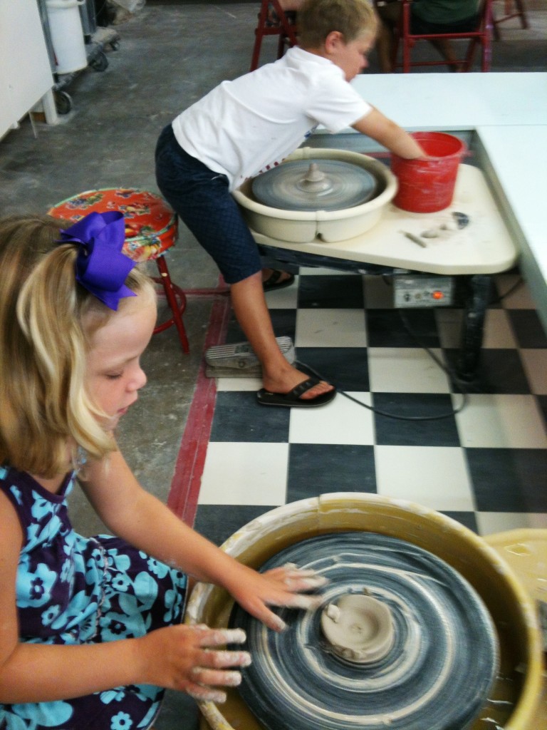 Preschool Week at Savannah's Clay Spot Pottery Camp 