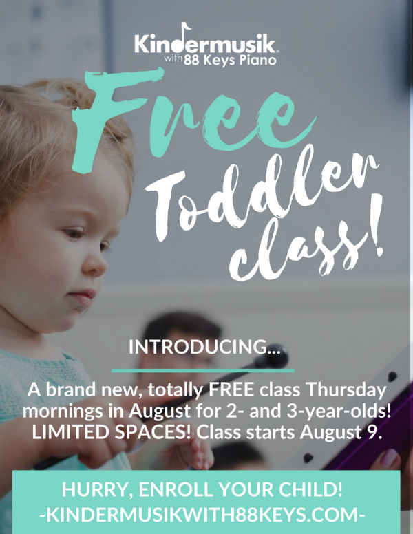 Free Kindermusik Savannah toddlers 