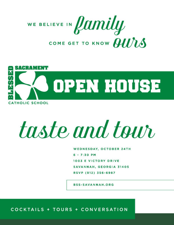 Savannah schools open house Blessed Sacrament Catholic School private