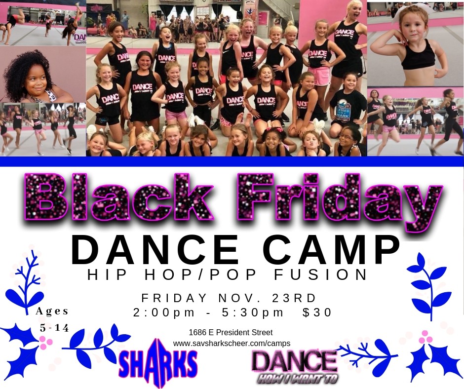 Savannah Sharks gym Black Friday camps 2018 