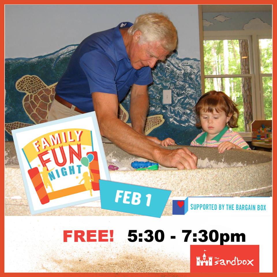 Free family fun night Sandbox Children's Museum Hilton Head Bluffton 