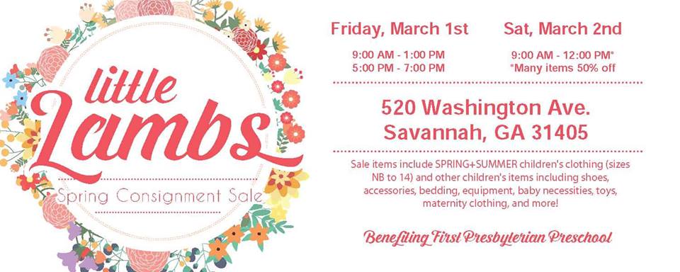 Little Lambs Consignment Sale Savannah First Presbyterian 