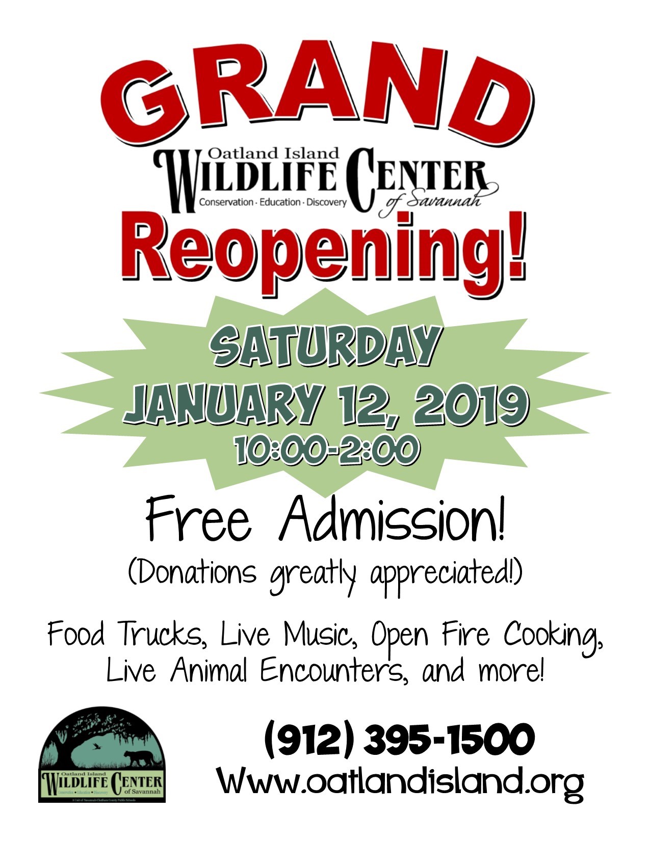 Oatland Island Wildlife Center is open 2019