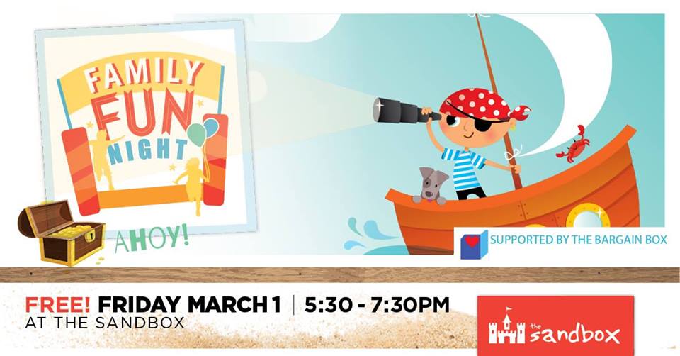 free family night Sandbox Children's Museum Hilton Head Is. 