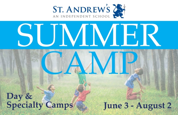 St. Andrew's Summer Camp specialty camps 2019 