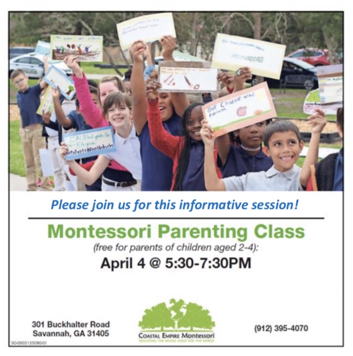 Montessori Parenting Class Savannah Coastal Empire 