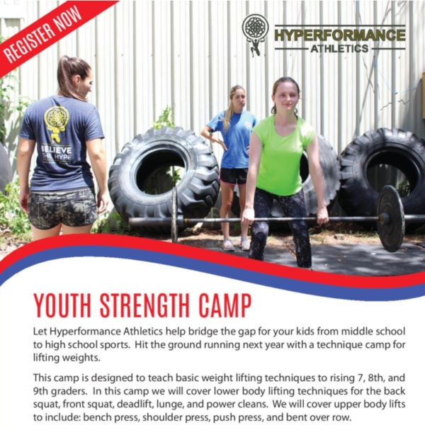 Youth Strength Camp Savannah Summer Camps 2019 fitness weights