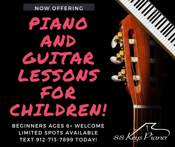 piano guitar lessons Savannah Pooler 