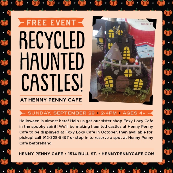 Haunted Castles Henny Penny Savannah kids cafe art halloween