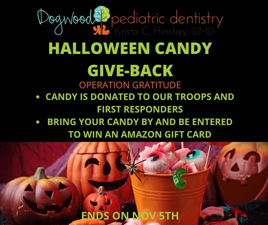 Halloween Candy Give-back Savannah Dogwood Pediatric Dentistry 