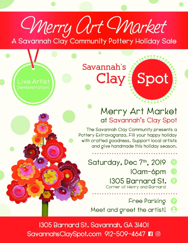 Savannah's Clay Spot Merry market holidays 