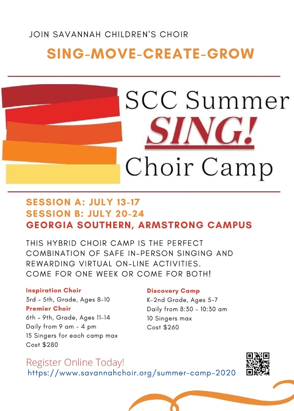 Savannah Chidren's Choir Summer Camp 2020 