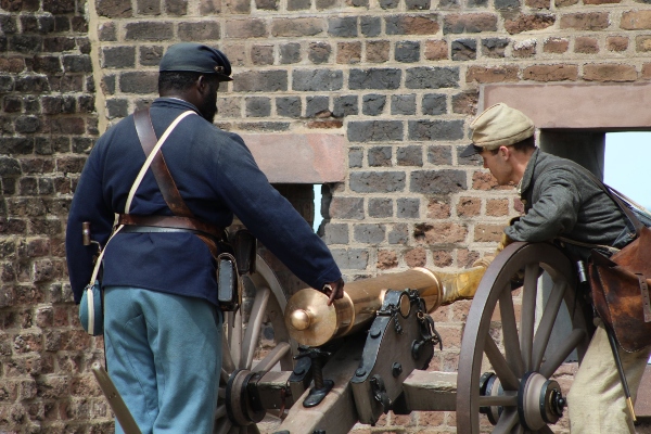 Old Fort Jackson Savannah cannon firings 