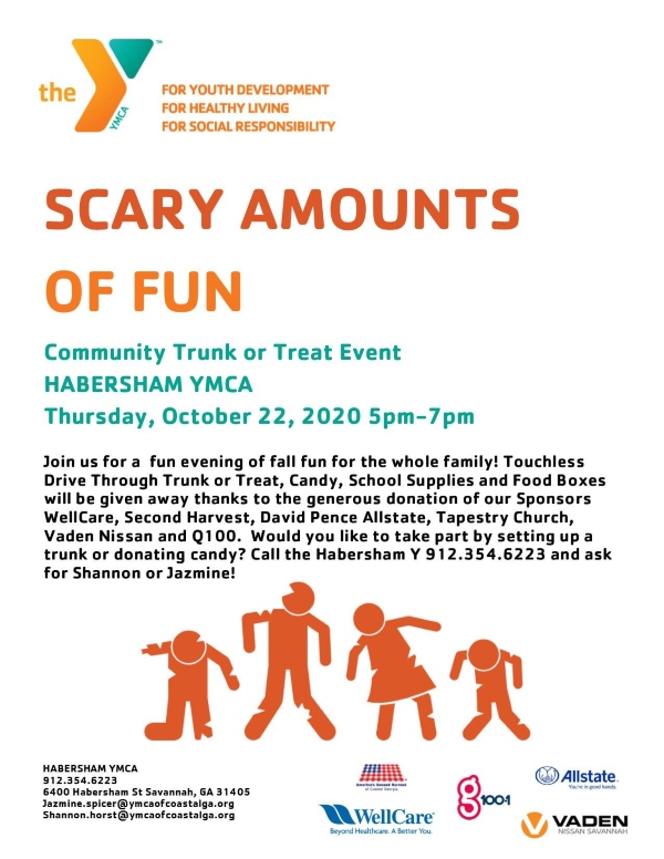 trunk treat habersham ymca free halloween 