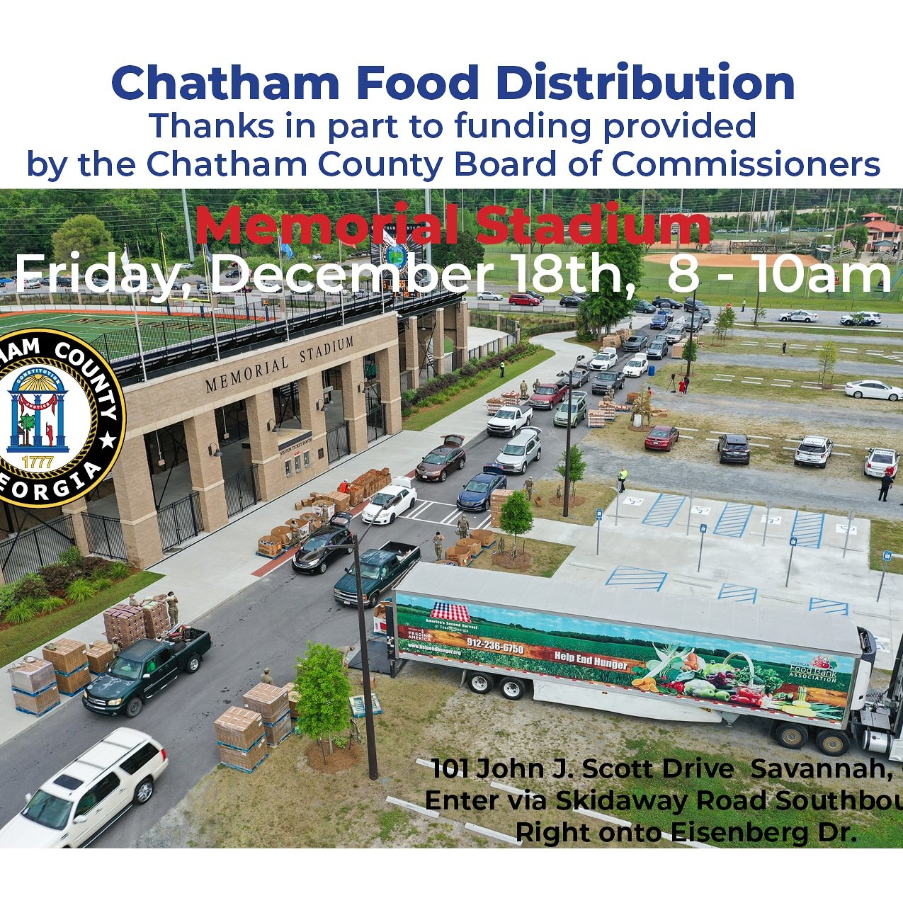 Chatham Food Distribution Savannah 2020 free food