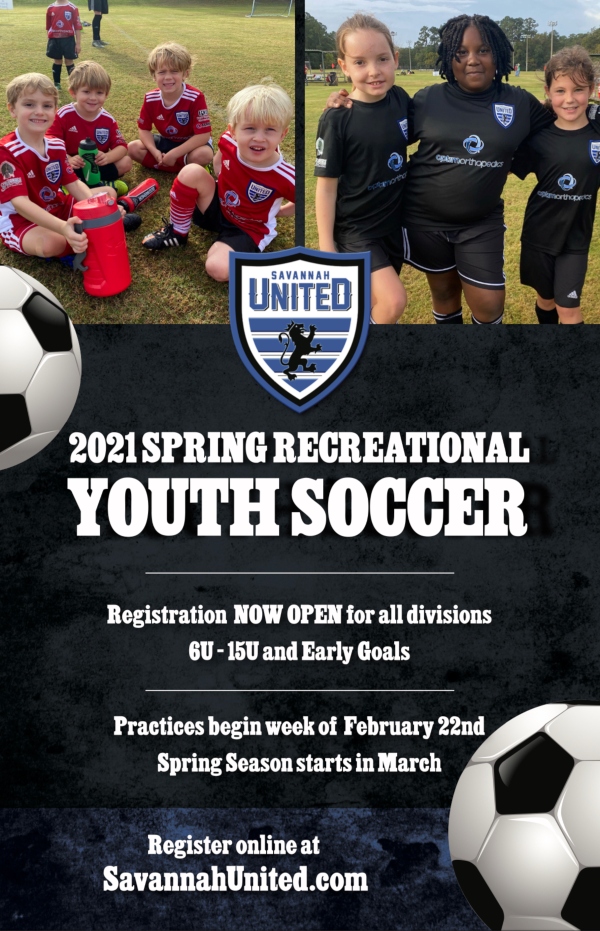 Spring Youth Soccer Recreational Savannah United 2021 