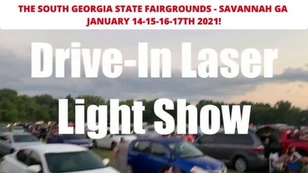 Drive-In Laser Light Show Savannah 2021 