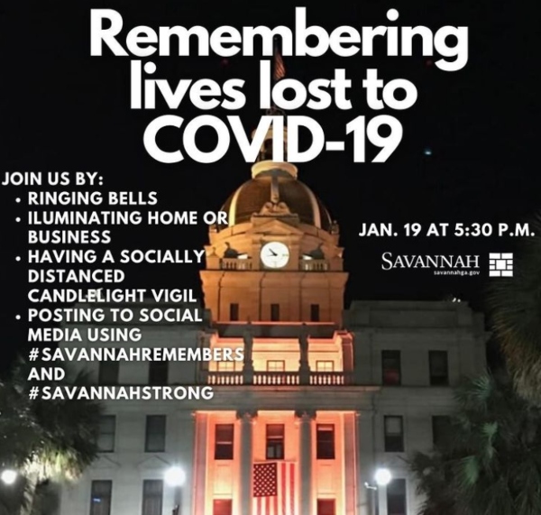 Savannah memorial COVID-19