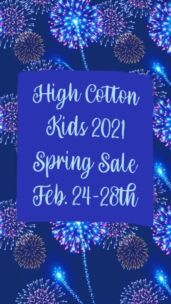 High Cotton Kids Spring 2021 consignment sale 2021 Savannah 