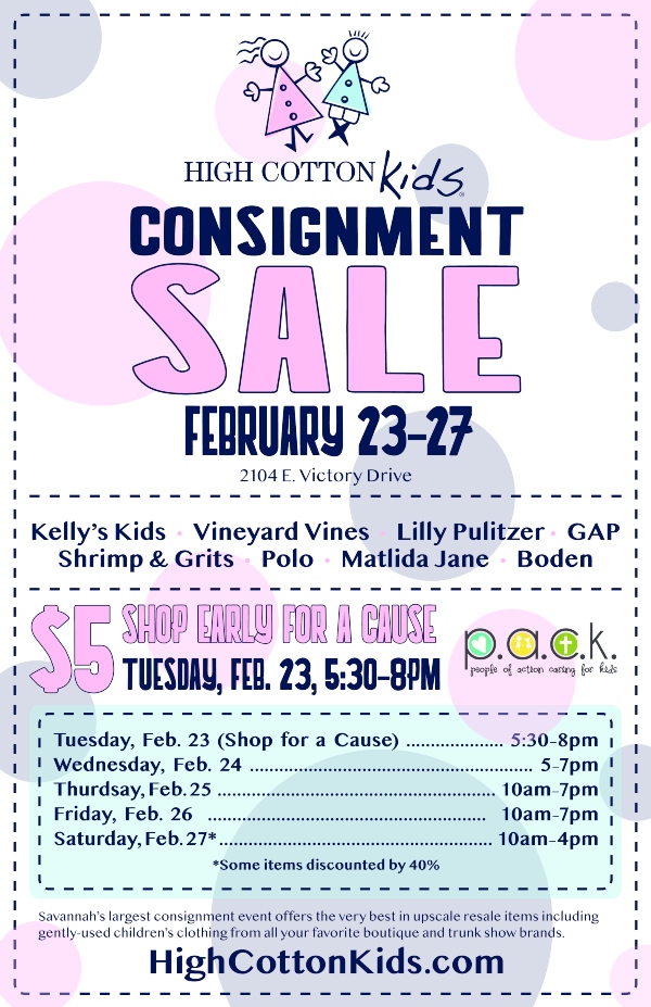 high cotton kids savannah consignment sale 