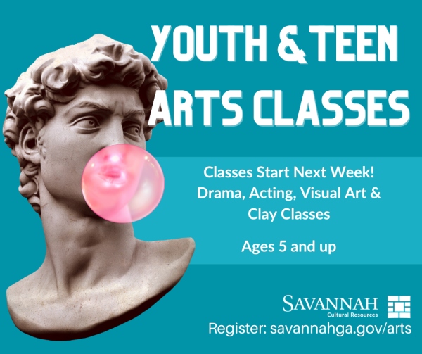 youth teen art classes savannah cultural arts chatham county ga