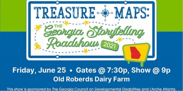 Georgia Storytelling Roadshow Free event Savannah Treasure Map