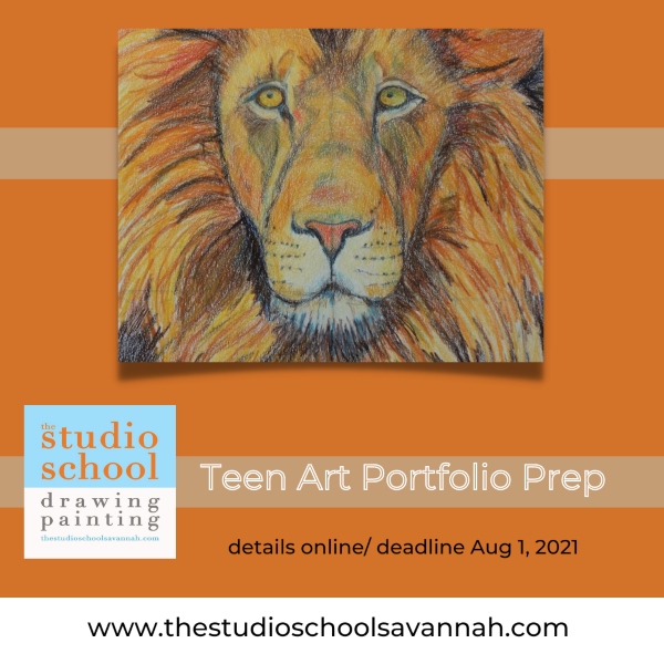 Portfolio Prep Teen Savannah Art Classses Studio School drawing painting Chatham County Ga 