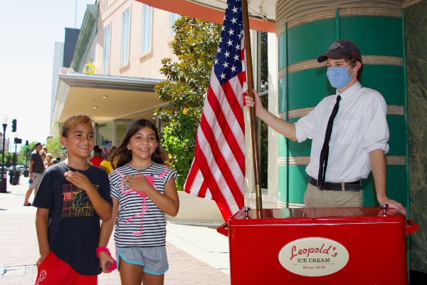 I pledge Leopold's Ice Cream July allegiance flag Savannah Chatham County 