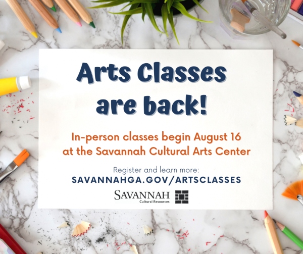 Art classes Savannah Cultural Arts Center 
