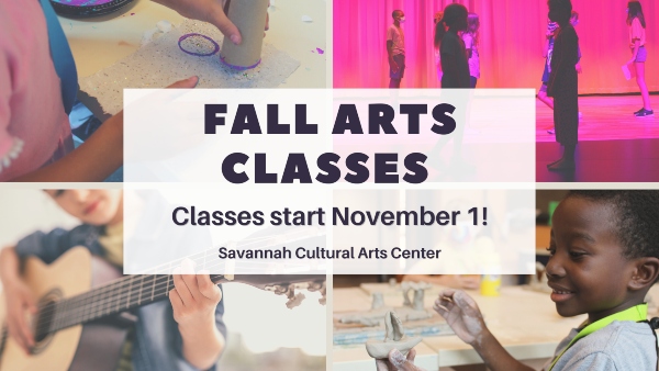 Fall Art Classes start Nov. 1 2021 Savannah Cultural Arts Drama Performing Arts 