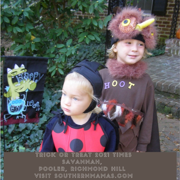 Trick or Treat times, dates day Savannah Chatham County 2021 Halloween Richmond Hill Pooler 