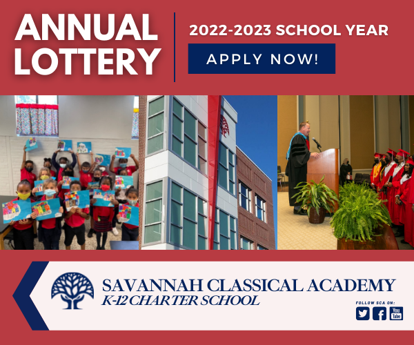 Savannah Classical Academy Annual Lottery schools 
