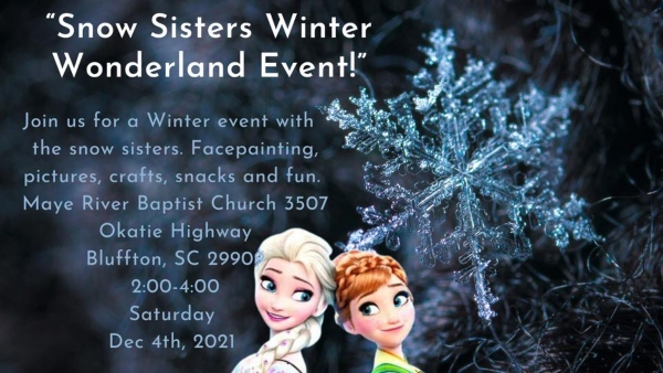 Snow Princess Event Okatie Bluffton SC 2021 children's 