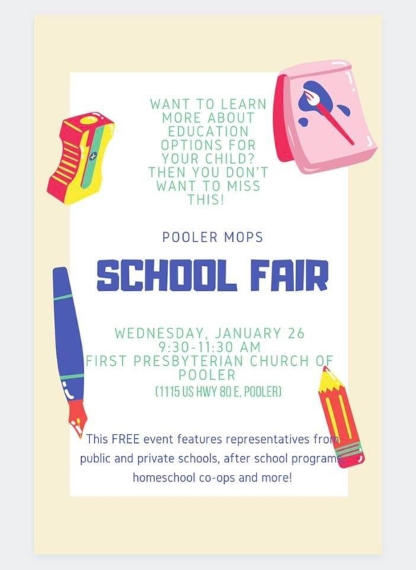 School Fair Pooler MOPS savannah private preK public 